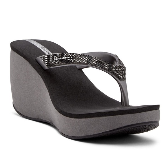 platform wedge flip flops